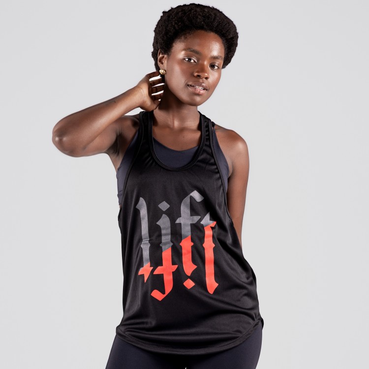 Regata Feminina Cavada Dryfit LIFT Half Preta