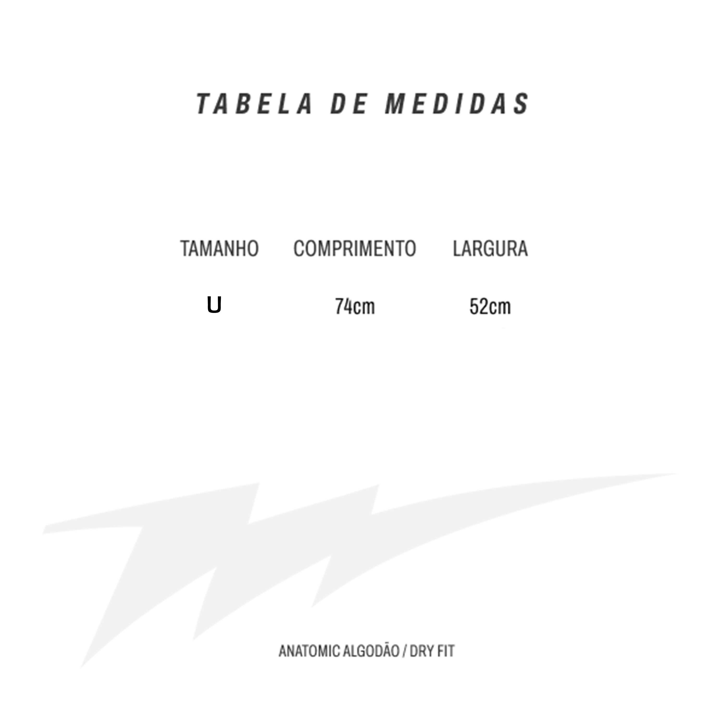 Tabela de medidas