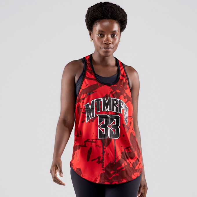 Regata Feminina Cavada Dryfit Insane Vermelha