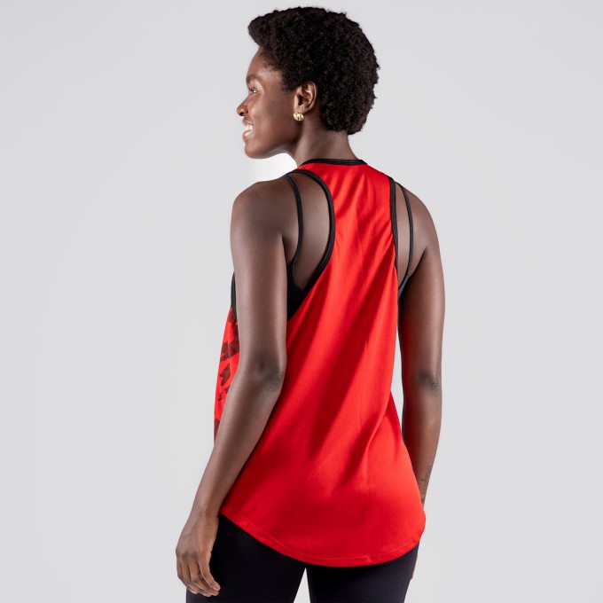 Regata Feminina Cavada Dryfit Insane Vermelha