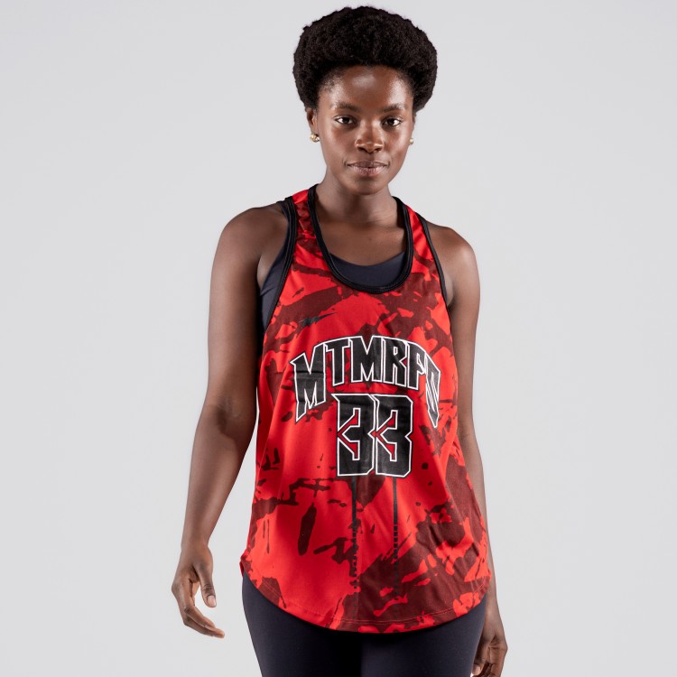 Regata Feminina Cavada Dryfit Insane Vermelha