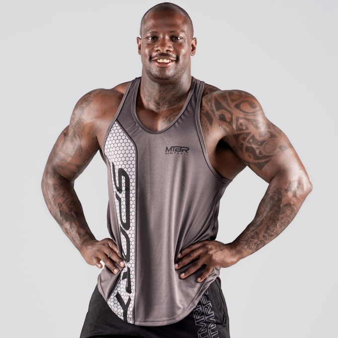 Regata Cavada Dryfit Active Cinza Chumbo