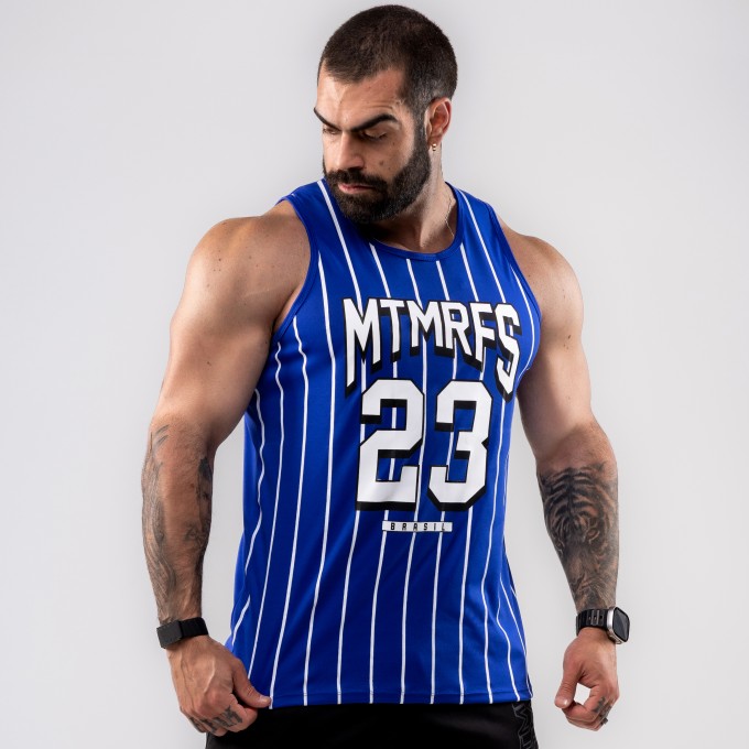 Regata Machao DryFit Baseball Lines Azul Royal