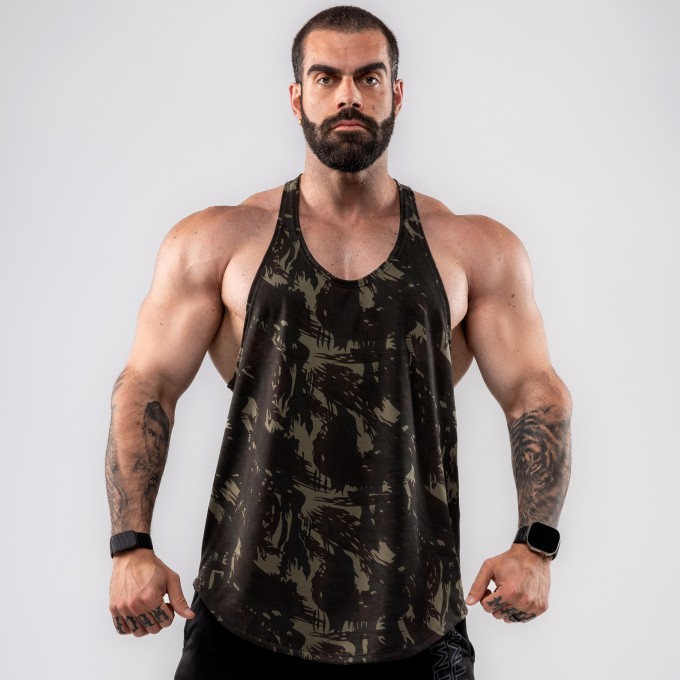 Regata Cavada Anatomic Camuflada Verde Militar