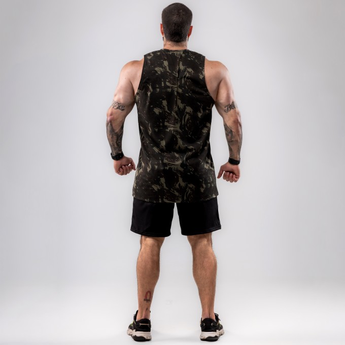 Regata Machao Anatomic Camuflada Verde Militar