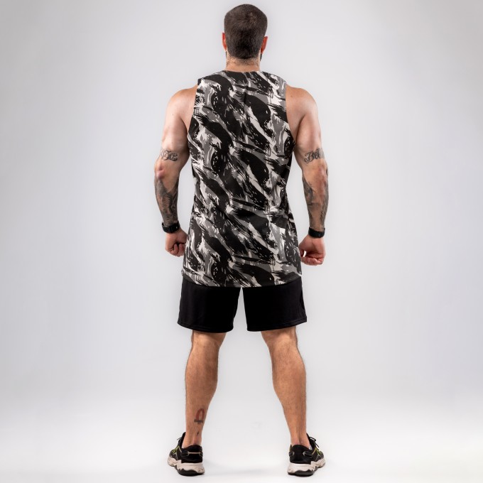 Regata Machao Anatomic Camuflada Cinza Militar