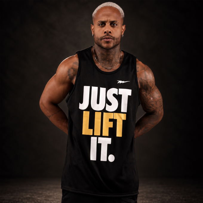 Regata Machao DryFit Just Lift It Preta