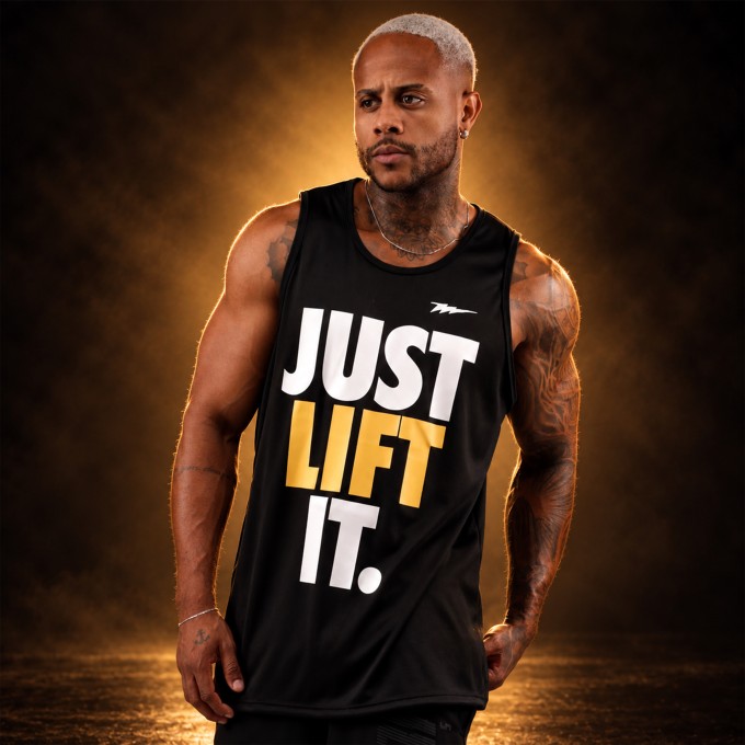 Regata Machao DryFit Just Lift It Preta