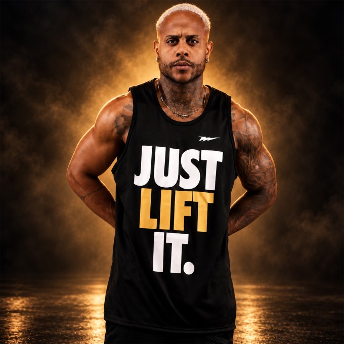 Regata Machao DryFit Just Lift It Preta
