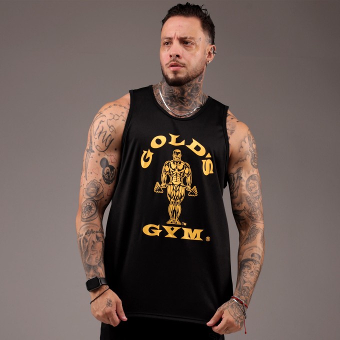 Regata Machao DryFit Golds Gym Preta