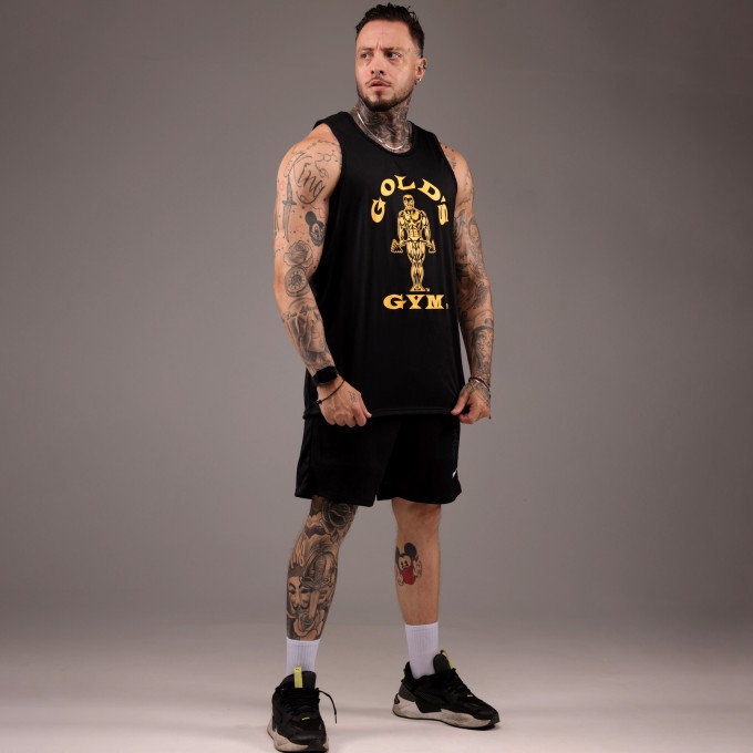 Regata Machao DryFit Golds Gym Preta