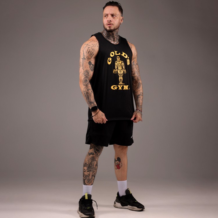 Regata Machao DryFit Golds Gym Preta