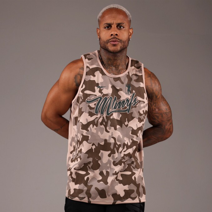 Regata Machao DryFit Camuflada Bege