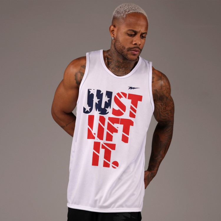 Regata Machao DryFit JUST America Branca