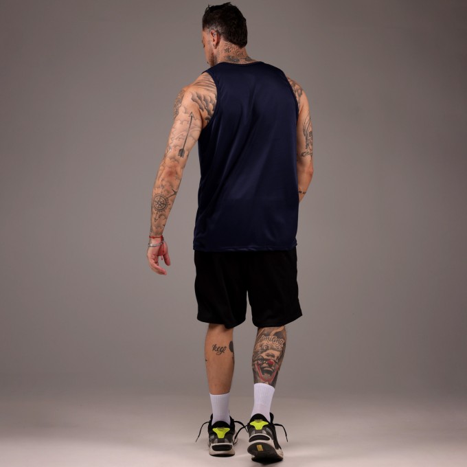 Regata Machao DryFit Big Bolt Azul marinho