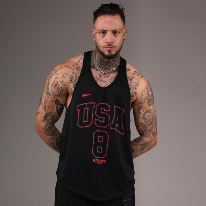 Regata Cavada Dryfit USA 8 Preta