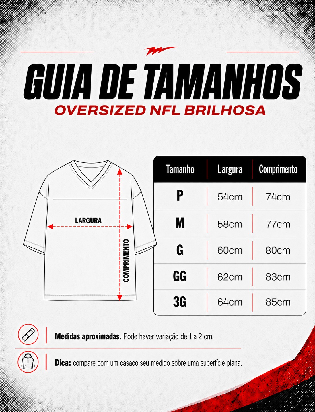 Tabela de medidas