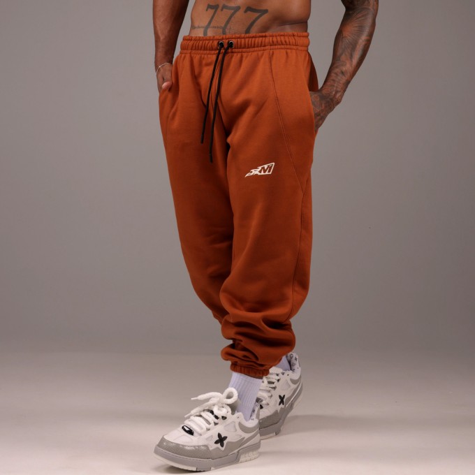 Calça Moletom Heavy Baggy Flame Terracota
