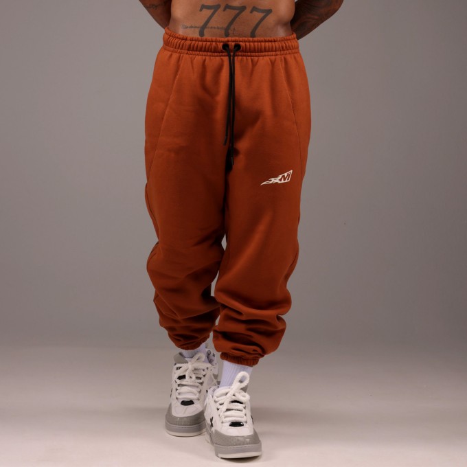 Calça Moletom Heavy Baggy Flame Terracota
