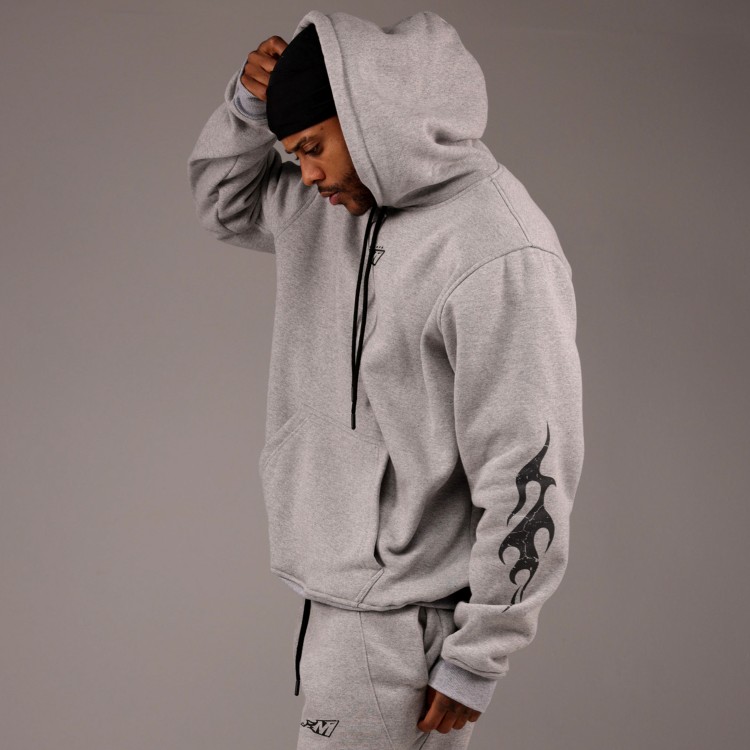 Casaco Moletom Heavy Flame Cinza Mecla