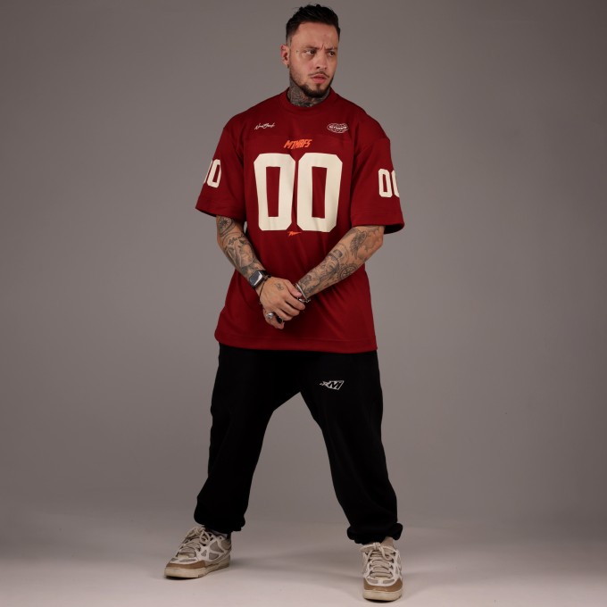 Camiseta Oversized Heavy 00 Vinho