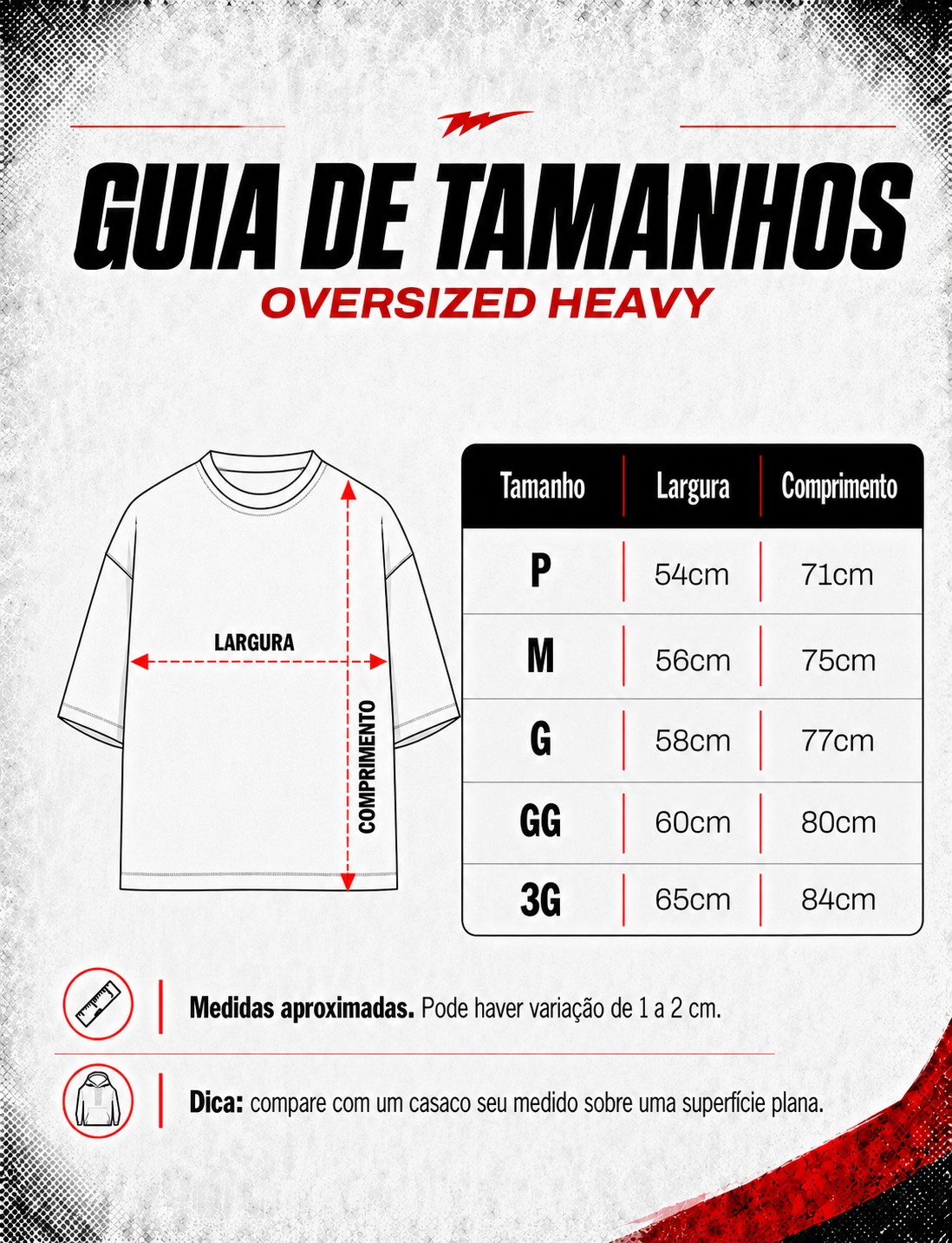 Tabela de medidas