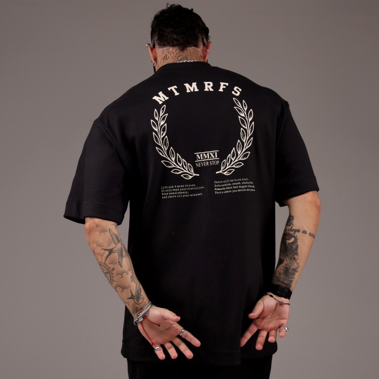 Camiseta Oversized Heavy 4Win Preta