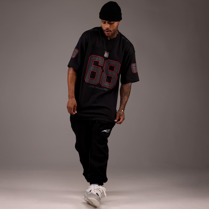 Camiseta Oversized Heavy Squad 68 Preta