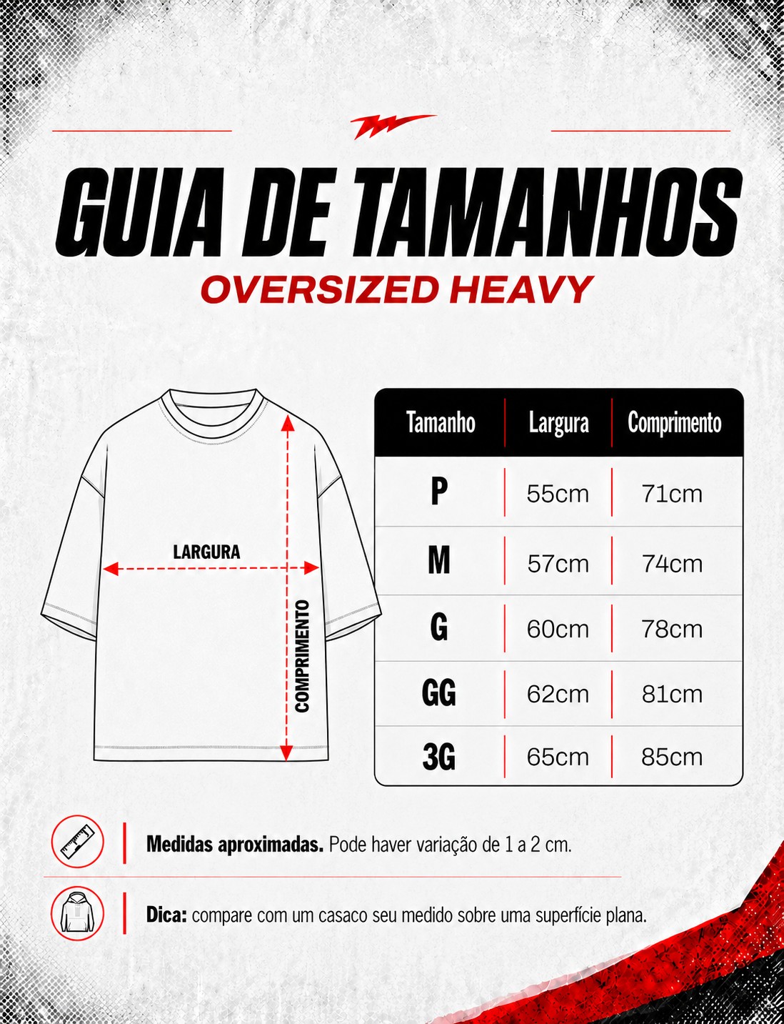 Tabela de medidas