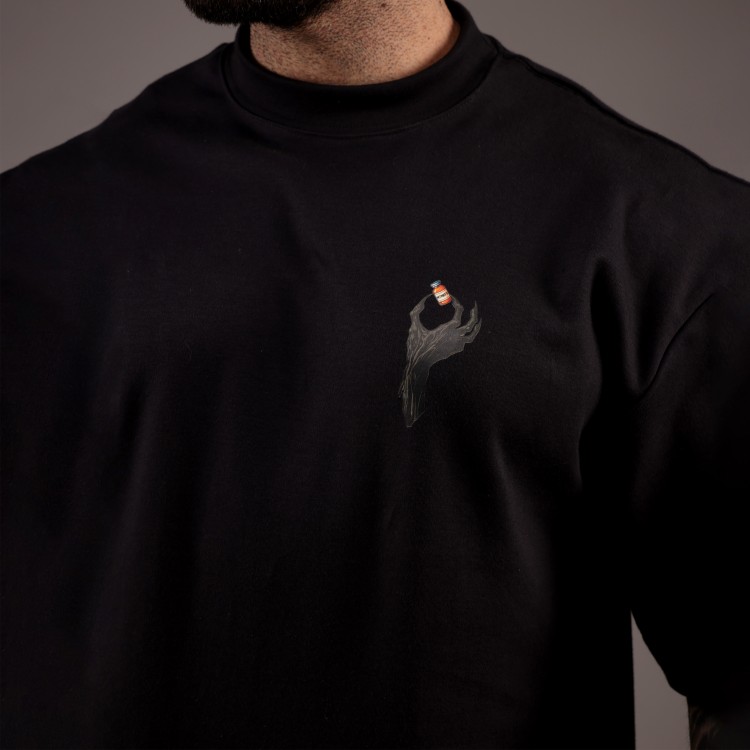 Camiseta Oversized Heavy Trembo Preta