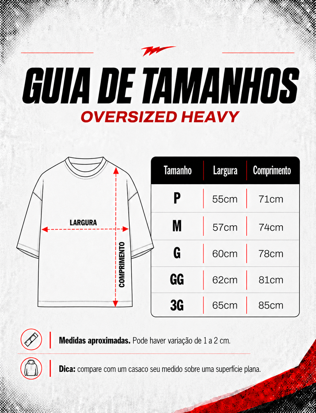 Tabela de medidas