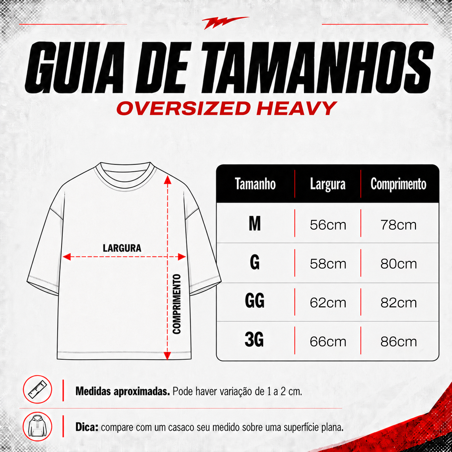 Tabela de medidas