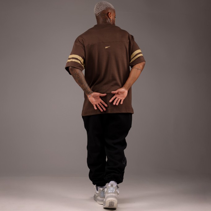 Camiseta Oversized Heavy NFL American Marrom