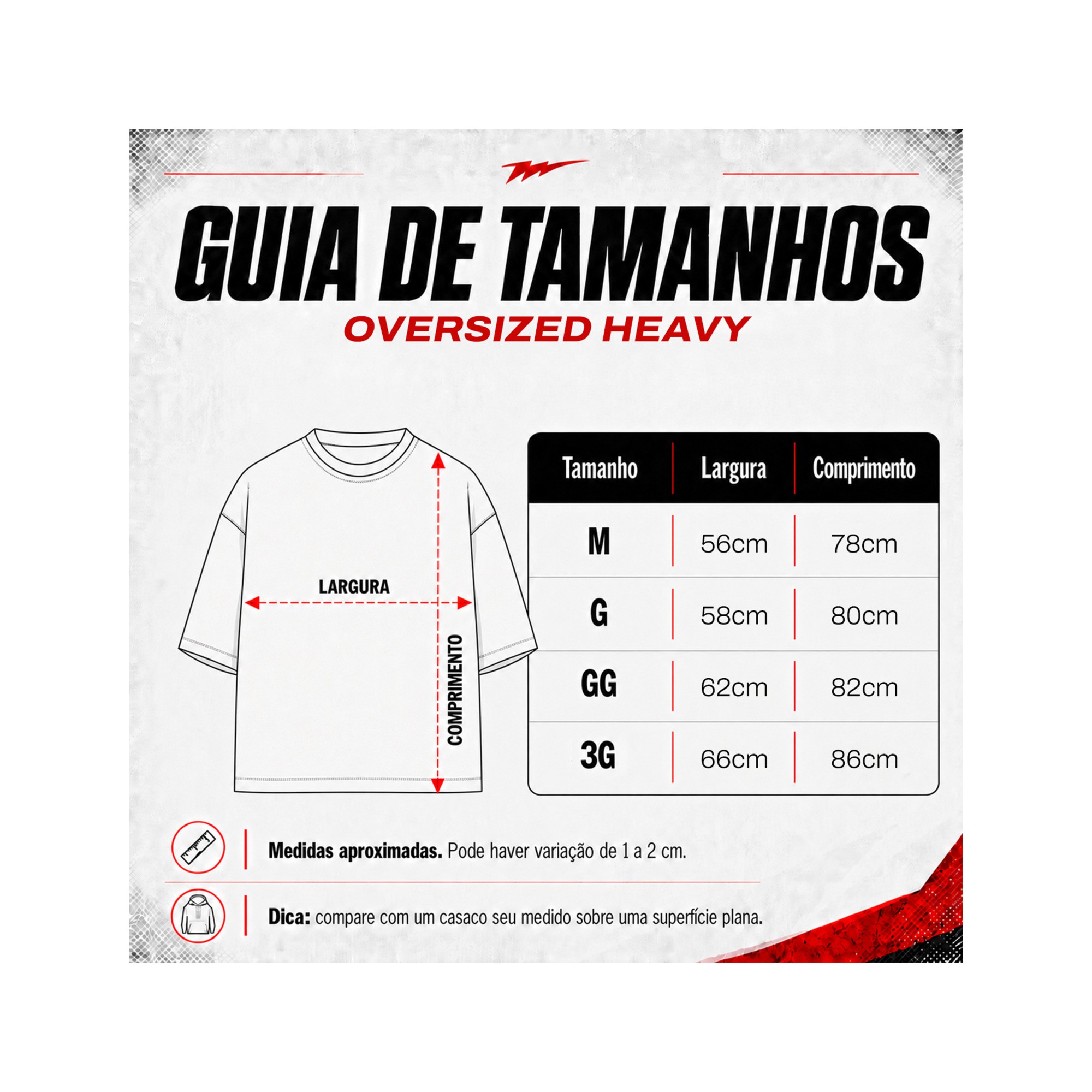 Tabela de medidas