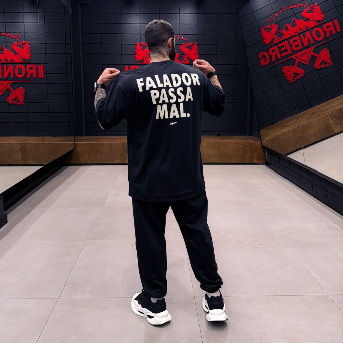 Camiseta Oversized Heavy FALADOR Preta
