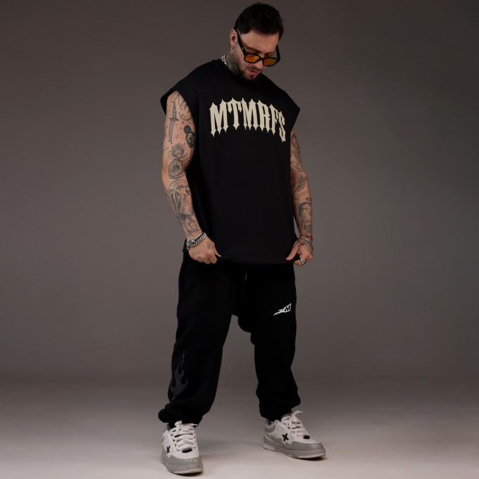 Camiseta Overcut Heavy MTMRFS Preta