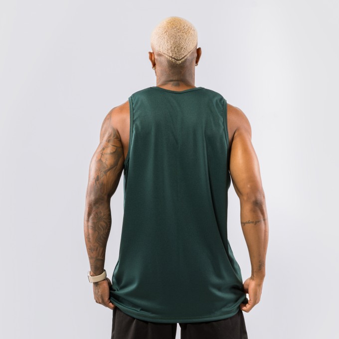 Regata Machão DryFit Lisa Verde Militar