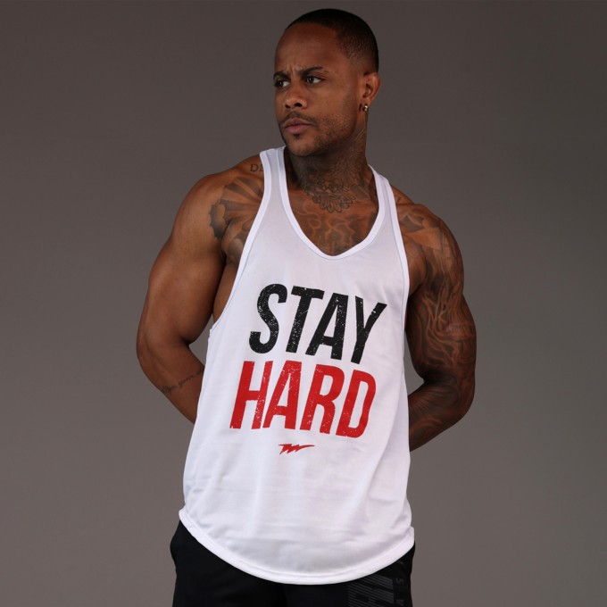 Regata Cavada Dryfit Stay Hard Branca