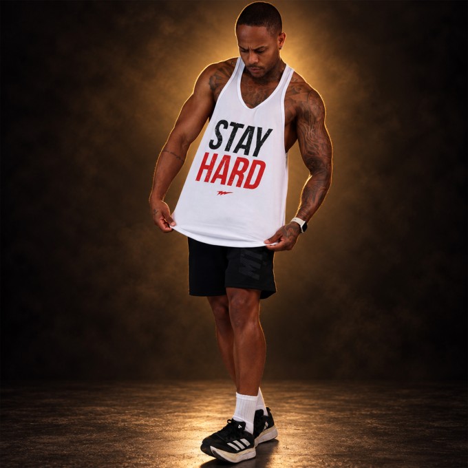 Regata Cavada Dryfit Stay Hard Branca