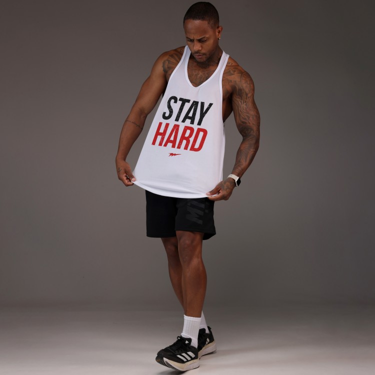 Regata Cavada Dryfit Stay Hard Branca