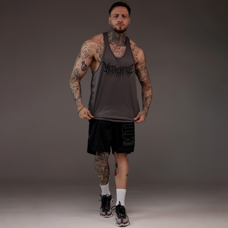 Regata Cavada Dryfit Trasher Cinza Chumbo