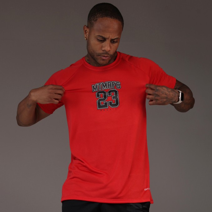 Camiseta Haglan Aerodry Bulls 23 Vermelha