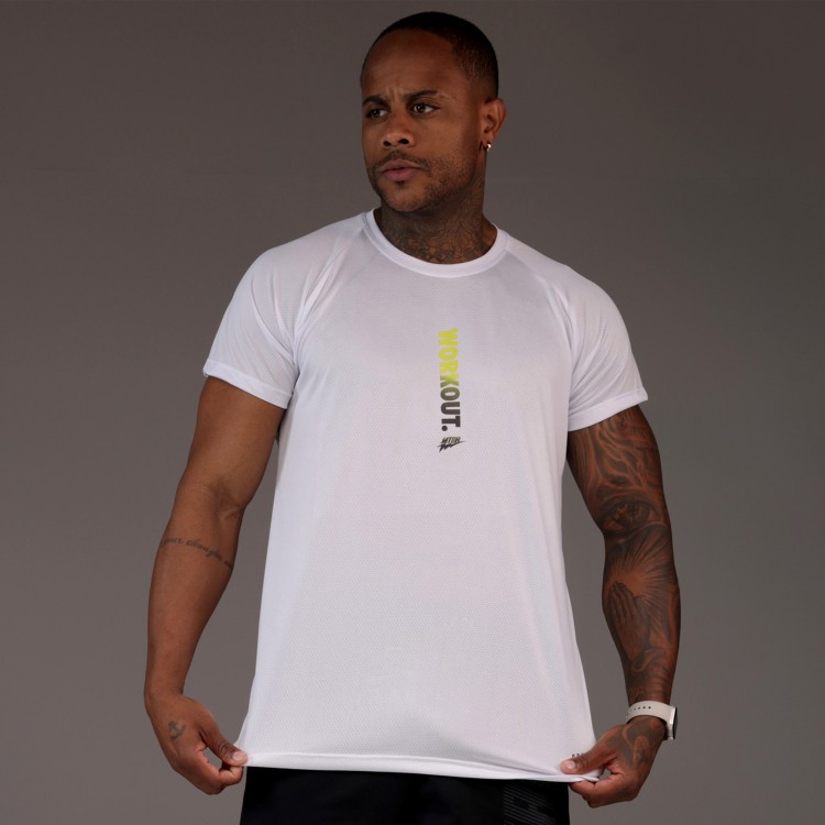 Camiseta Haglan Aerodry Workout Branca
