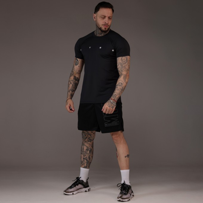 Camiseta Haglan Dryfit Compressao MTBR Preta