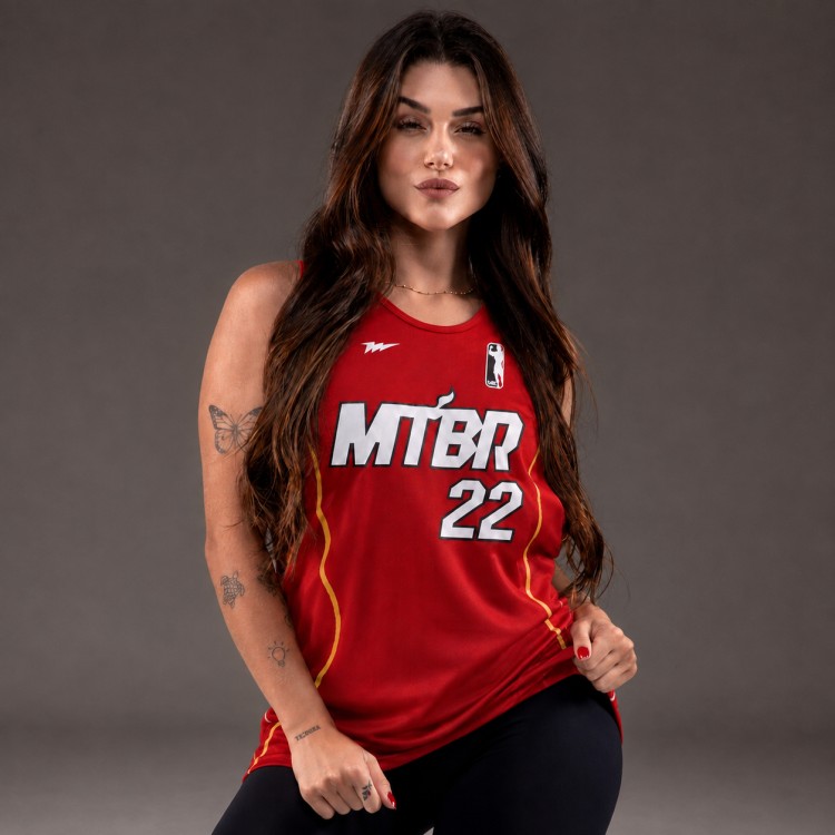 Regata Feminina Machao DryFit Heath Vermelha