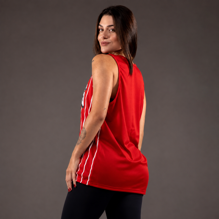 Regata Feminina Machao DryFit Heath Vermelha