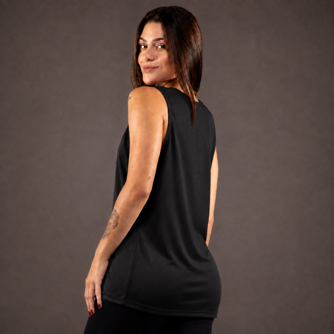 Regata Feminina Machao DryFit Way Preta