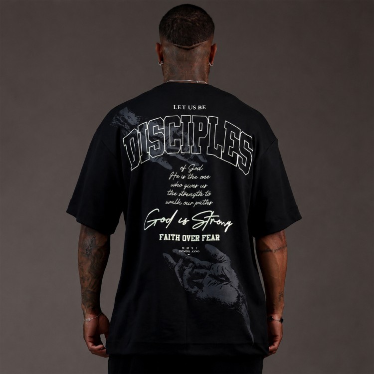 Camiseta Oversized Heavy DISCIPLES Preta