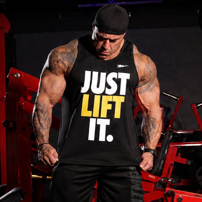 Regata Machao Plus Size DryFit Just Lift It Preta