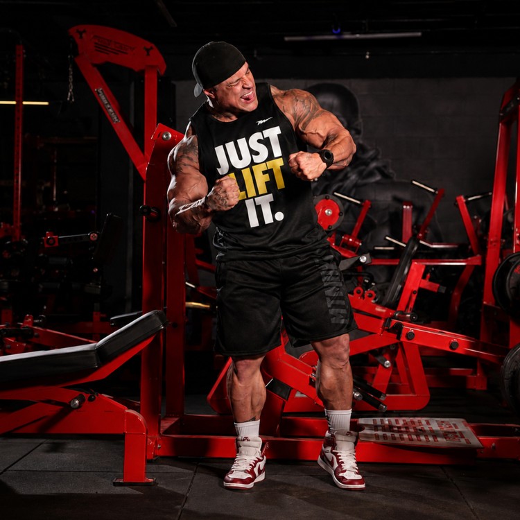 Regata Machao Plus Size DryFit Just Lift It Preta